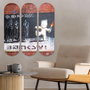 Wallity Cuadro Decorativo de MDF Multicolor (3 Piezas)